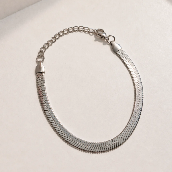 Pulsera plana Silver