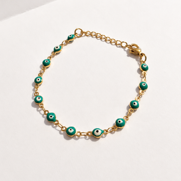 Pulsera nazar aqua