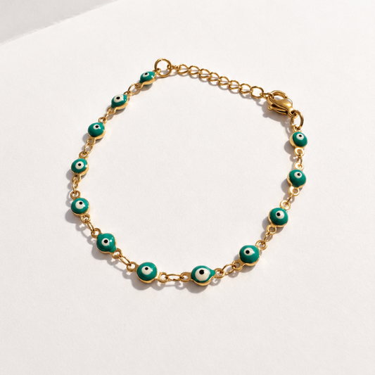 Pulsera nazar aqua