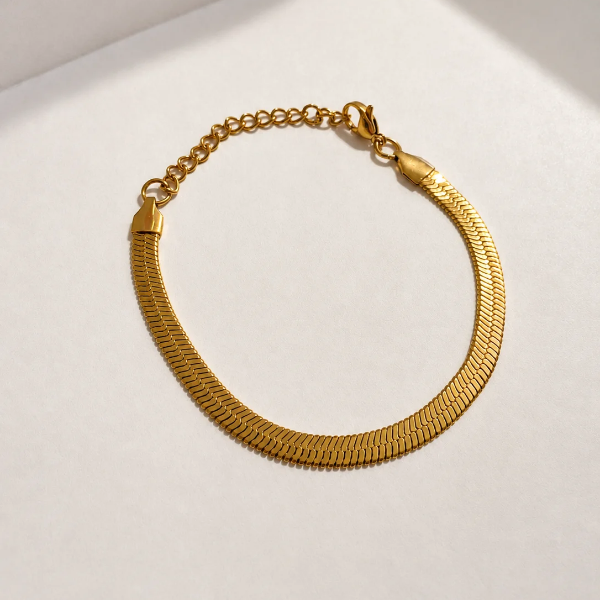 Pulsera plana Gold